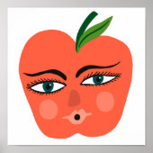 Whimsical Apple Art Poster (Voorkant)