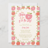 Whimsical Apple van onze Eye Herfst Modern Pink Kaart (Voorkant)