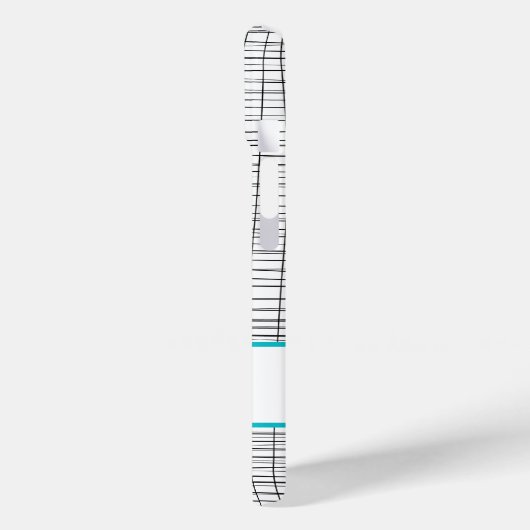 Whimsical Aqua Blue Gepersonaliseerde Panda Case-Mate iPhone Case (Achterkant / Links)