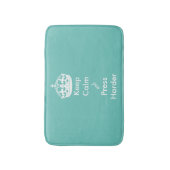 Whimsical Aqua Keep Calm Toilet Mat (Voorkant Verticaal)
