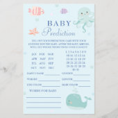 Whimsical Aqua Ocean Baby voorspellingen Flyer (Voorkant)