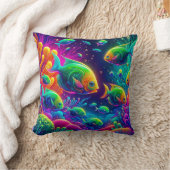 "Whimsical Aquatic Ballet" Kussen (Deken)