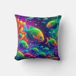"Whimsical Aquatic Ballet" Kussen