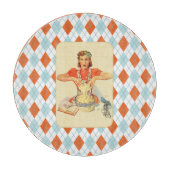 Whimsical Argyle  Cook Snijplank (Voorkant)