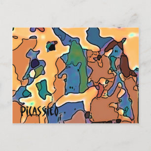 Whimsical Art Animal Boerderij Post Card van PiCas Briefkaart