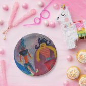 Whimsical Art Custom Paper Borden 7 in Papieren Bordje (Feest)