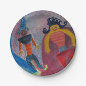 Whimsical Art Custom Paper Borden 7 in Papieren Bordje (Voorkant)