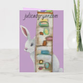 Whimsical Art Konijn 2 Kaart  (Achterkant)