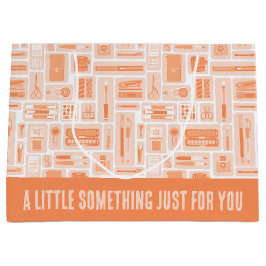 Whimsical Art levert Oranje patronen creatief Groot Cadeauzakje