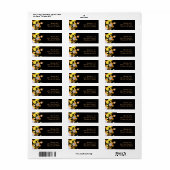 Whimsical Art Nouveau Trees Wedding Address Etiket (Full Sheet)