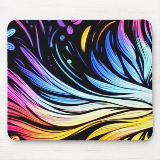 Whimsical Art on a Thick Cushioned Mousepad Muismat (Voorkant)