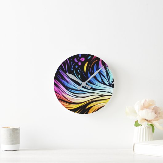 Whimsical Art on an 8"  Ronde Klok (Huis)