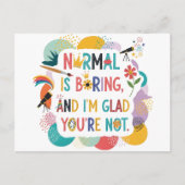Whimsical Art Teacher Creative Quote Design Briefkaart (Voorkant)