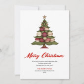 Whimsical Artistic Christmas Tree Greeting Layout Feestdagenkaart (Voorkant)