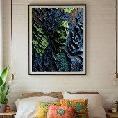 Whimsical artistiek 3D Indrukwekkend schilderij Un Poster