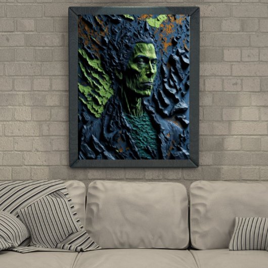 Whimsical artistiek 3D Indrukwekkend schilderij Un Poster