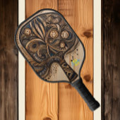 Whimsical artistiek ontwerp op Pickleball Board Paddle