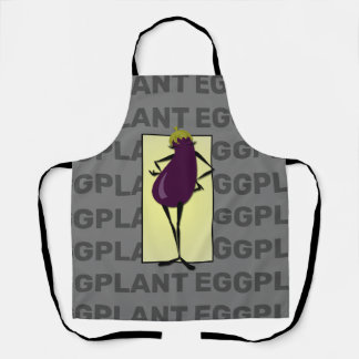 WHIMSICAL AUBERGINE KARAKTER ILLUSTRATIE SCHORT