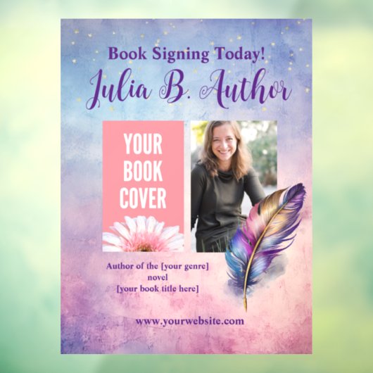 Whimsical Auteur Boek Signing Raamsticker (Vel 3)