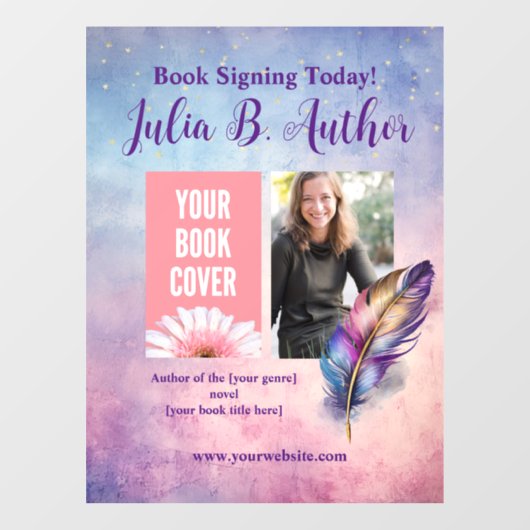 Whimsical Auteur Boek Signing Raamsticker (Vel)