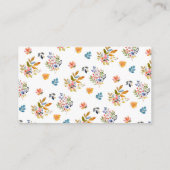 Whimsical Autumn Baby Shower Book Request Card Informatiekaartje (Achterkant)