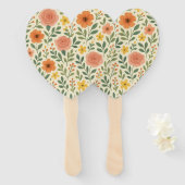 Whimsical Autumn Blooms Pattern Handwaaier (Voorkant en achterkant)