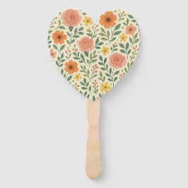 Whimsical Autumn Blooms Pattern Handwaaier
