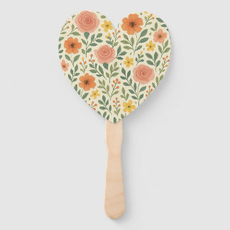 Whimsical Autumn Blooms Pattern Handwaaier