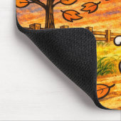 Whimsical Autumn Bunny Muismat (Hoek)