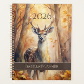 Whimsical Autumn Deer - Seizoensgebonden Fairycore Planner (Voorkant)