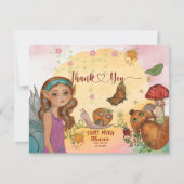 Whimsical Autumn Fairy Baby shower Bedankt Opmerki (Voorkant)