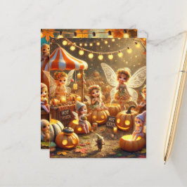 Whimsical Autumn Fairy Market Scrapbook Papier