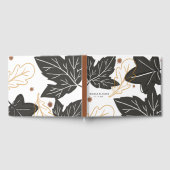 Whimsical Autumn Fall Leaves & Acorns Wedding Gastenboek (Volledig)