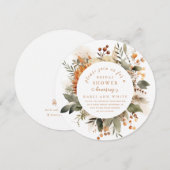 Whimsical Autumn Floral Bouquet Vrijgezellenfeest Kaart (Voorkant / Achterkant)