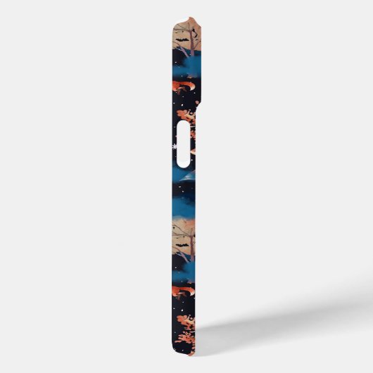 Whimsical Autumn Fox Night Forest Seamless Pattern Case-Mate iPhone Case (Achterkant / Rechts)