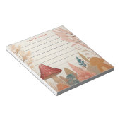 Whimsical Autumn Herfst Paddenstoelen Gepersonalis Notitieblok (Schuin)