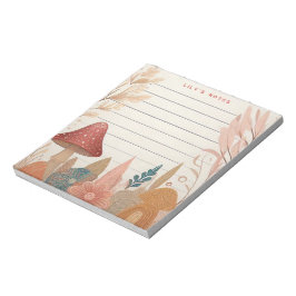 Whimsical Autumn Herfst Paddenstoelen Gepersonalis Notitieblok