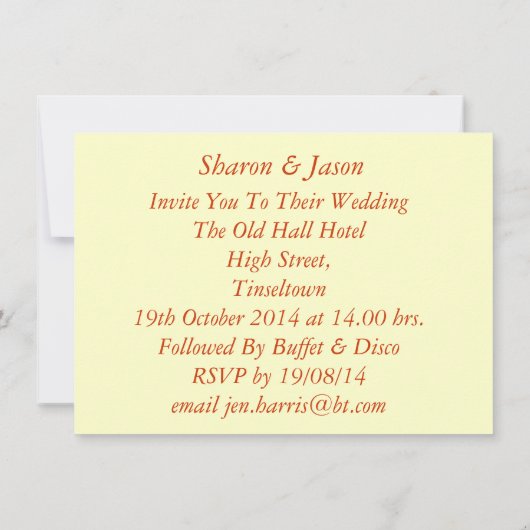 Whimsical Autumn Herfst Rustic Flower Bouquet Kaart (Achterkant)