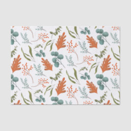 Whimsical Autumn Leaves Pattern Tissuepapier