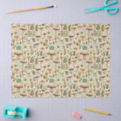 Whimsical Autumn Mushroom Forest Seamless Pattern Tissuepapier (Craft)