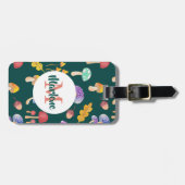 Whimsical Autumn Mushrooms | Gepersonaliseerd Bagagelabel (Voorkant horizontaal)