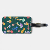 Whimsical Autumn Mushrooms | Gepersonaliseerd Bagagelabel (Achterkant horizontaal)