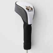 Whimsical Autumn Patchwork Pompoen Gezellige Herfs Golfheadcover (Schuin)