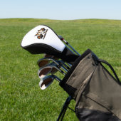 Whimsical Autumn Patchwork Pompoen Gezellige Herfs Golfheadcover (Insitu)