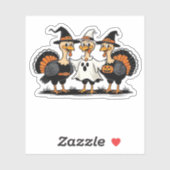 Whimsical Autumn Patchwork Pompoen Gezellige Herfs Sticker (Vel)