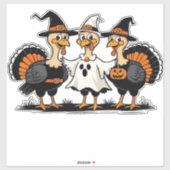 Whimsical Autumn Patchwork Pompoen Gezellige Herfs Sticker (Vel)