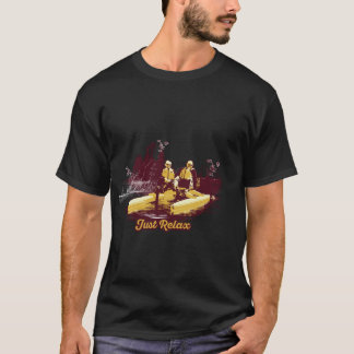 Whimsical Autumn Rubber Duck Illustration Graphic T-shirt