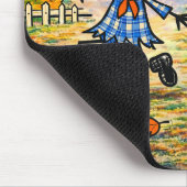 Whimsical Autumn Scarecrow Farm Muismat (Hoek)