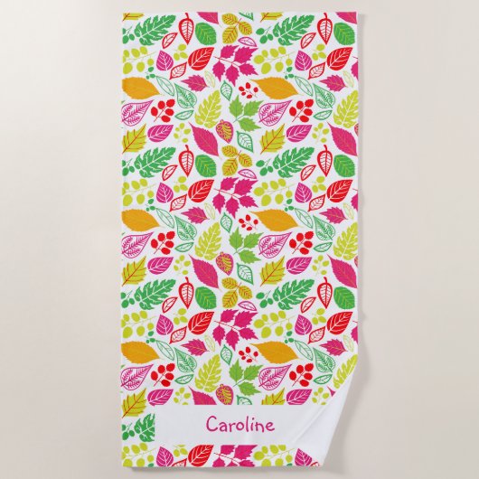 Whimsical Autumn Strandlaken (Voorkant)