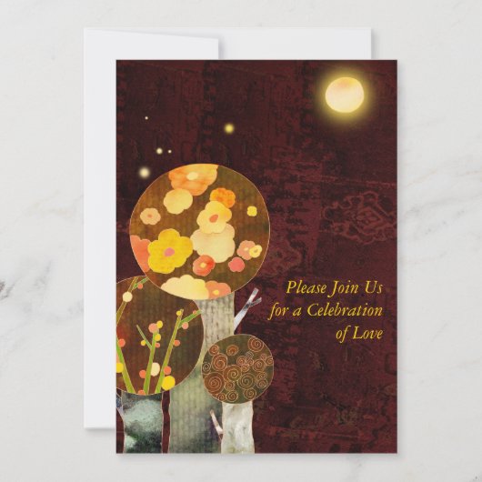 Whimsical Autumn Trees: Uitnodigingen voor het vie (Voorkant)